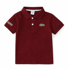 Little Champion Maroon Polo T-Shirt