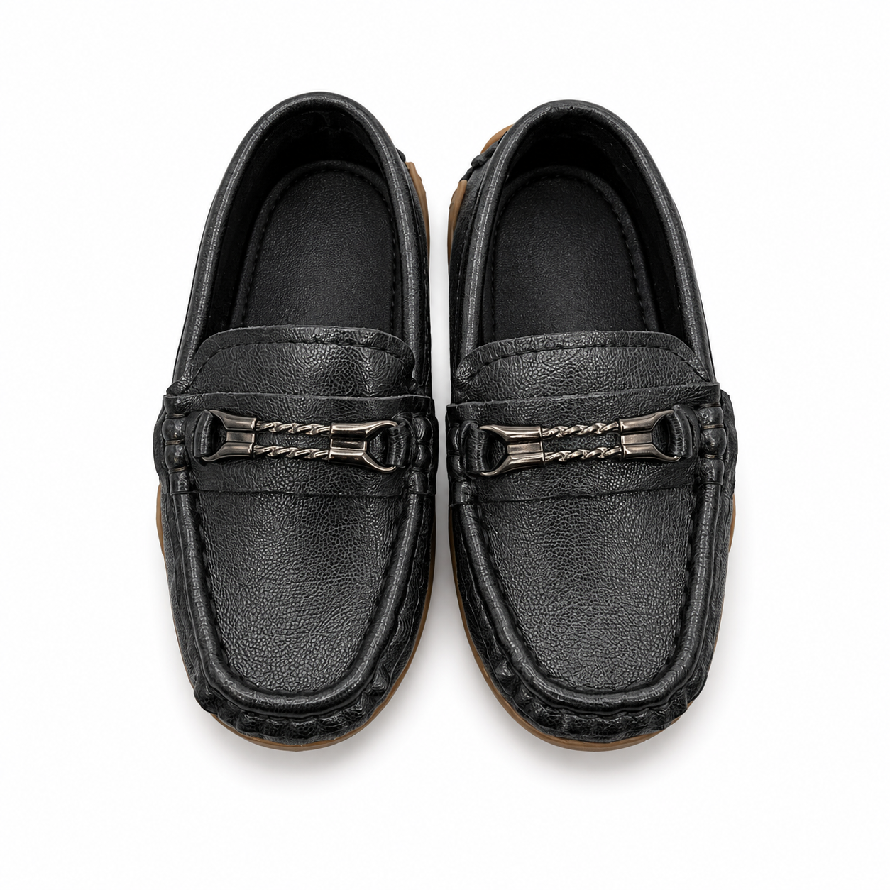 Baby Boys Black Loafers