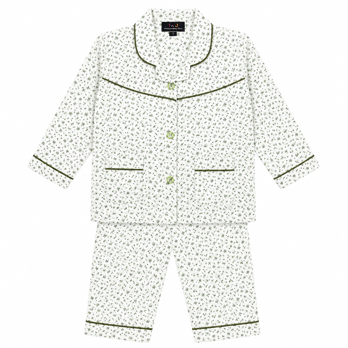 Baby Girl Full Sleeves Cotton Night Suit