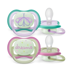Philips Avent Night time 0-6M Girl Pacifier (SCF376/19)