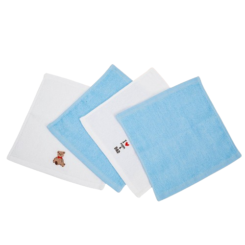 4 In1 Face Towel Blue