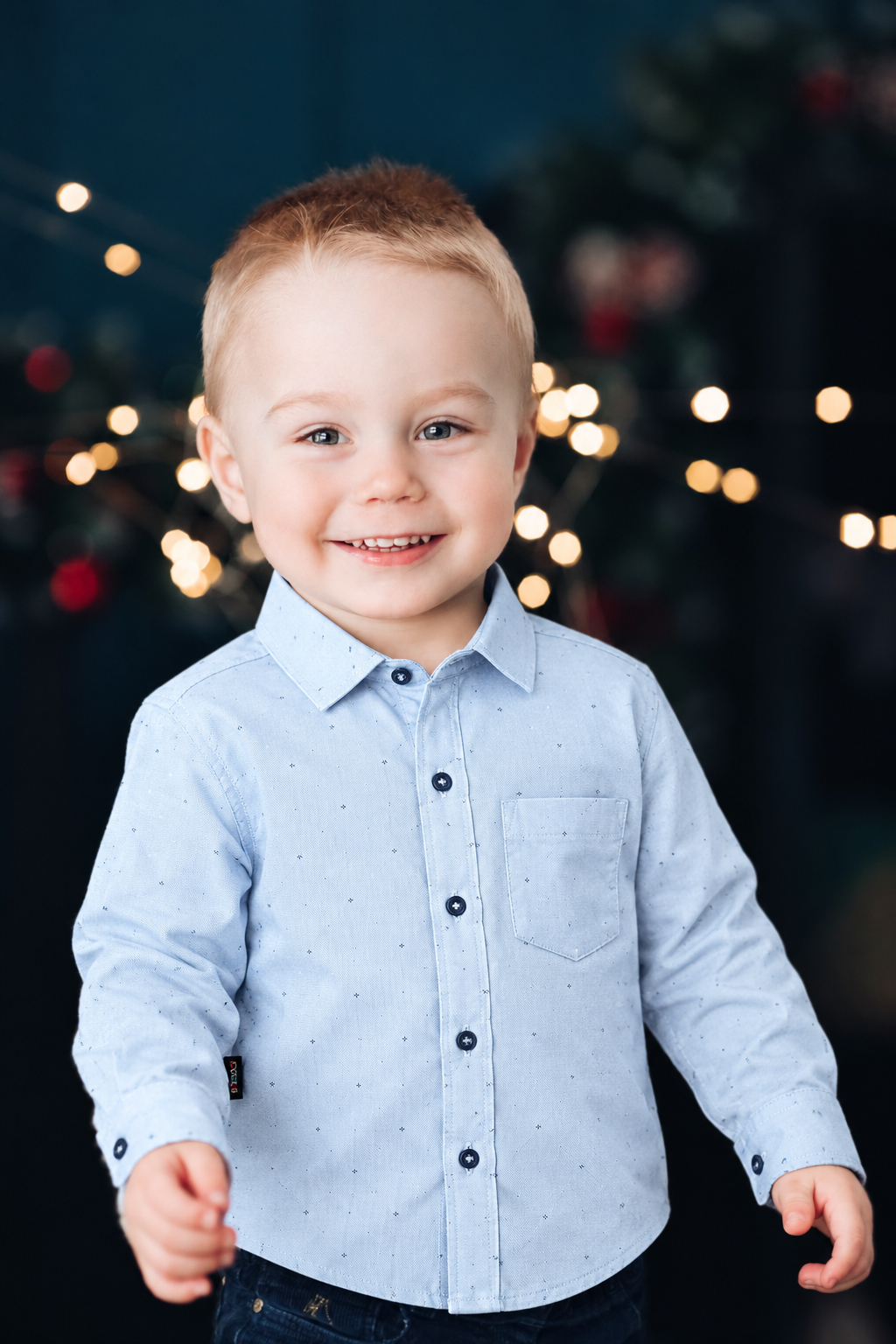 Baby Boys Full Sleeve Cotton Shirt – Front Open Button Shirt