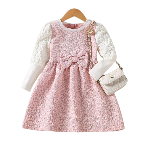Pink Bow Dress Frock