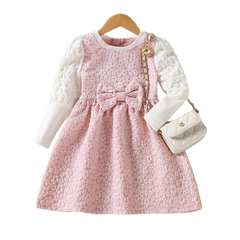 Pink Bow Dress Frock