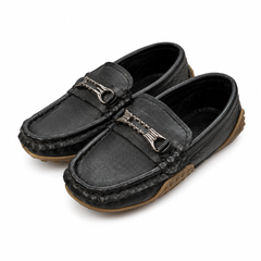 Baby Boys Black Loafers