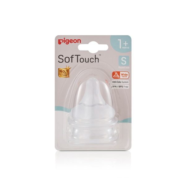 SofTouch Wide Neck Nipple PK-2 S 1M+