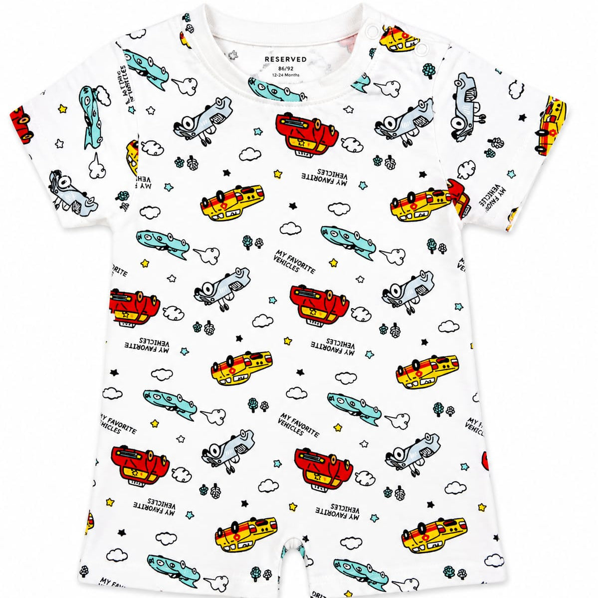 Baby Boy Summer 2PC Suit - Car Theme