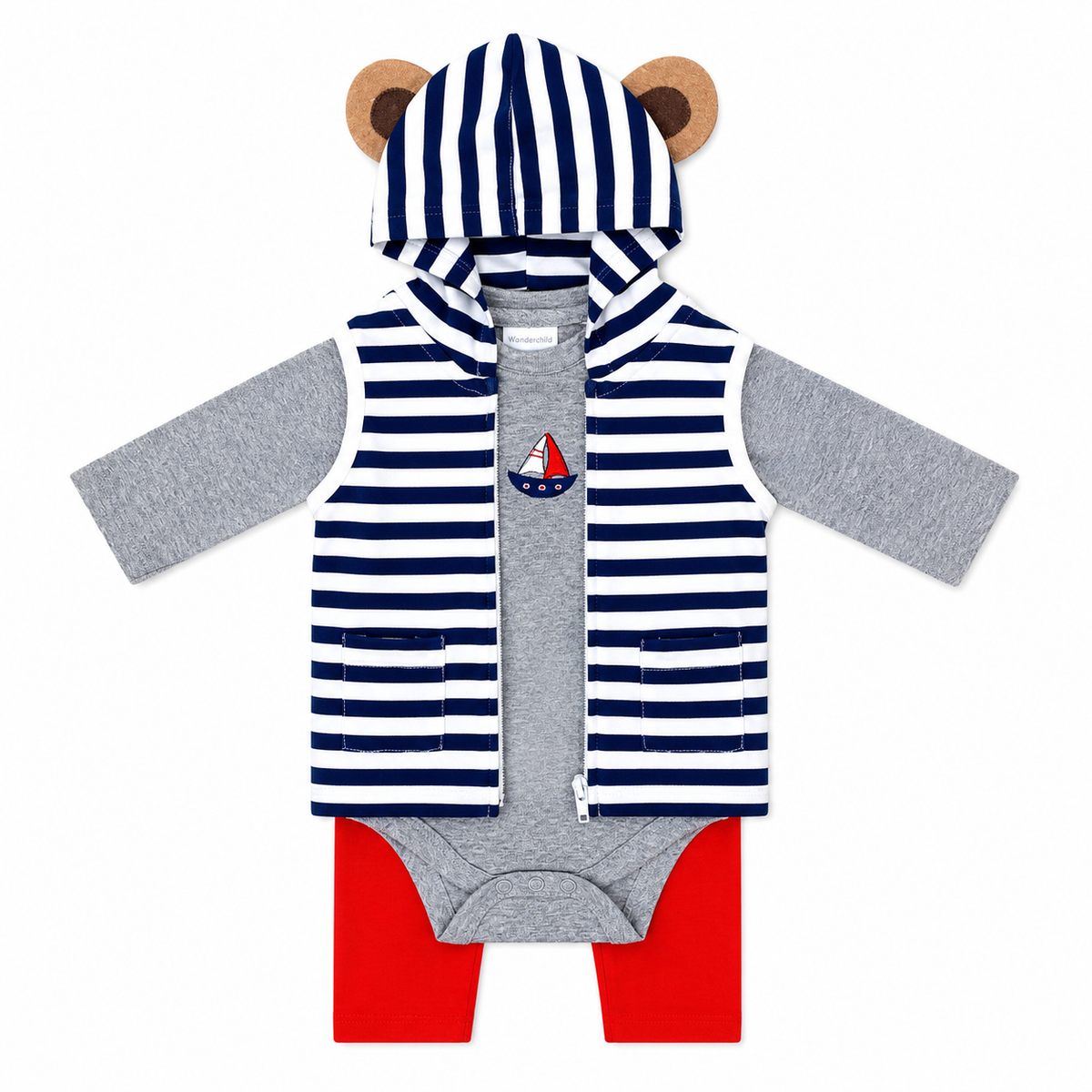 3PC Hooded Ship Suit