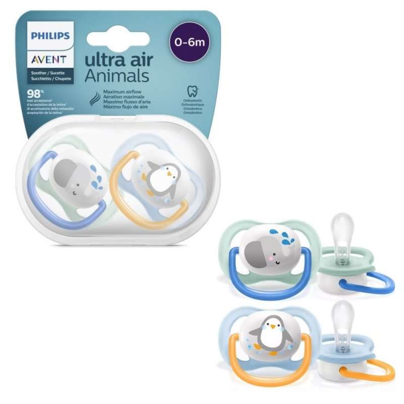 PHILIPS Avent Ultra air Animals Soother 0-6M(SCF080/05)