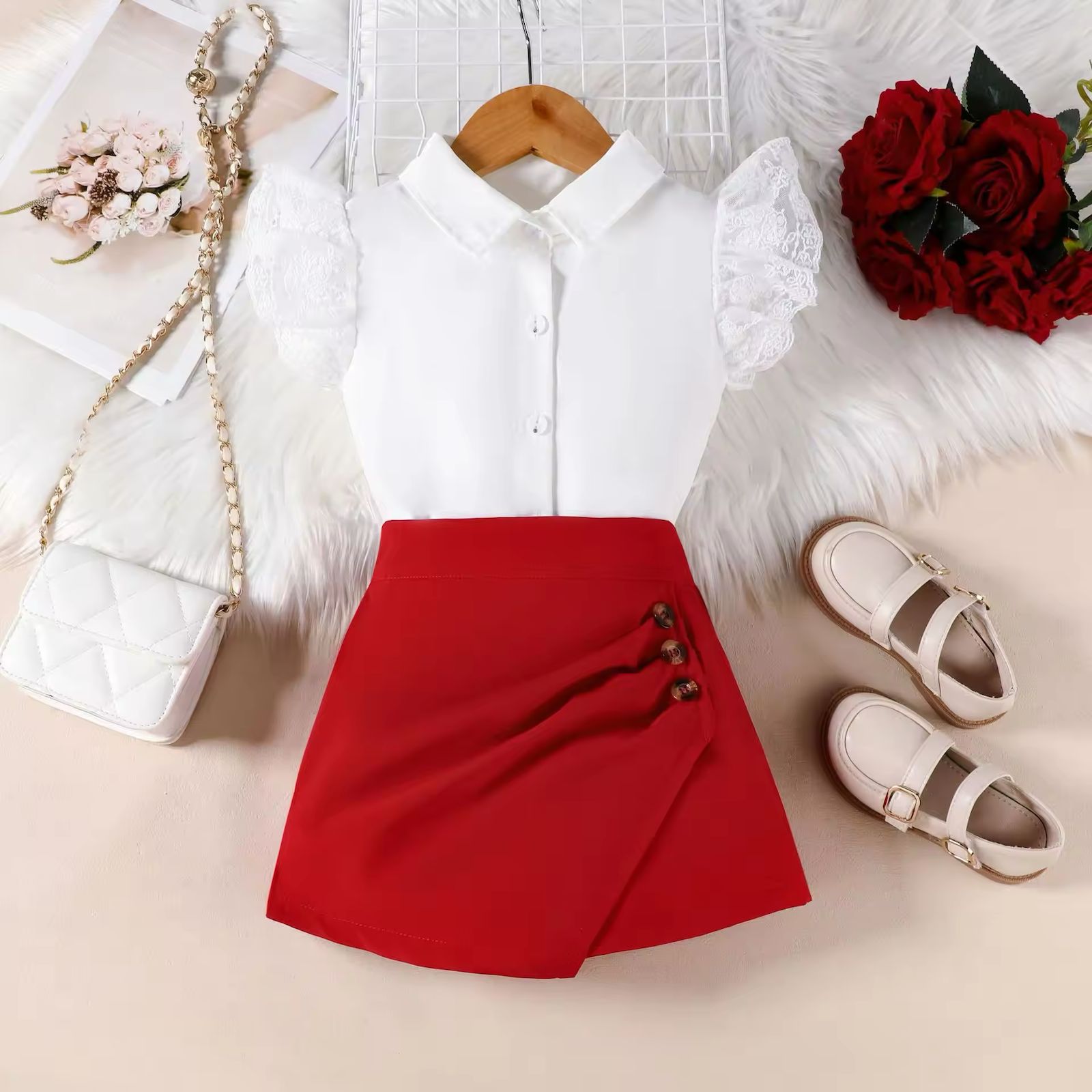 Little Rose 2-Piece Skirt Set