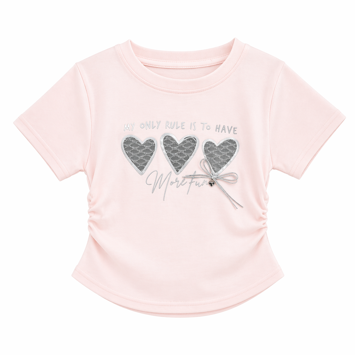 Baby Girl Pink Summer T-Shirt – Silver Hearts