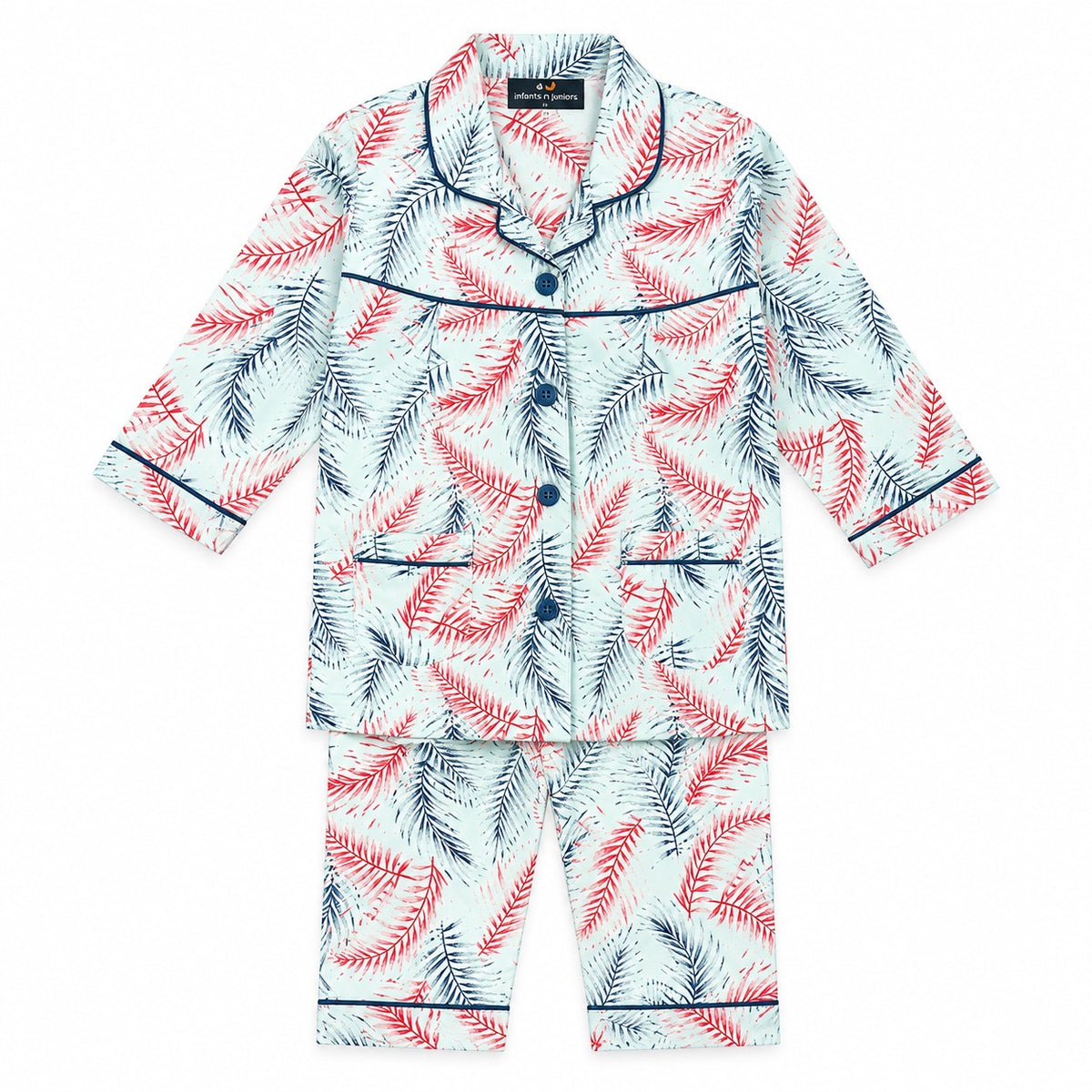 Baby Girl Full Sleeves Cotton Night Suits