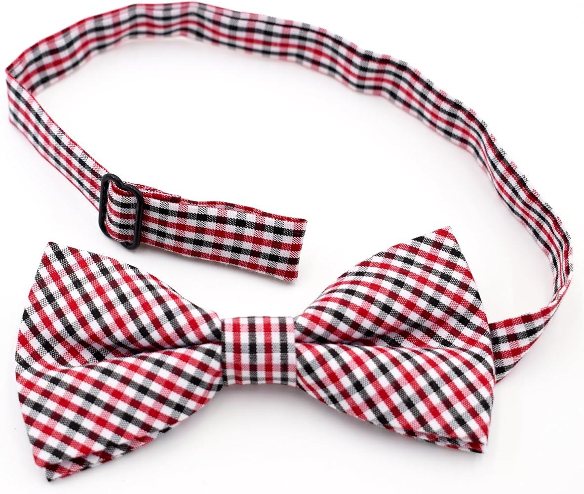 Red Checkered Bow Tie