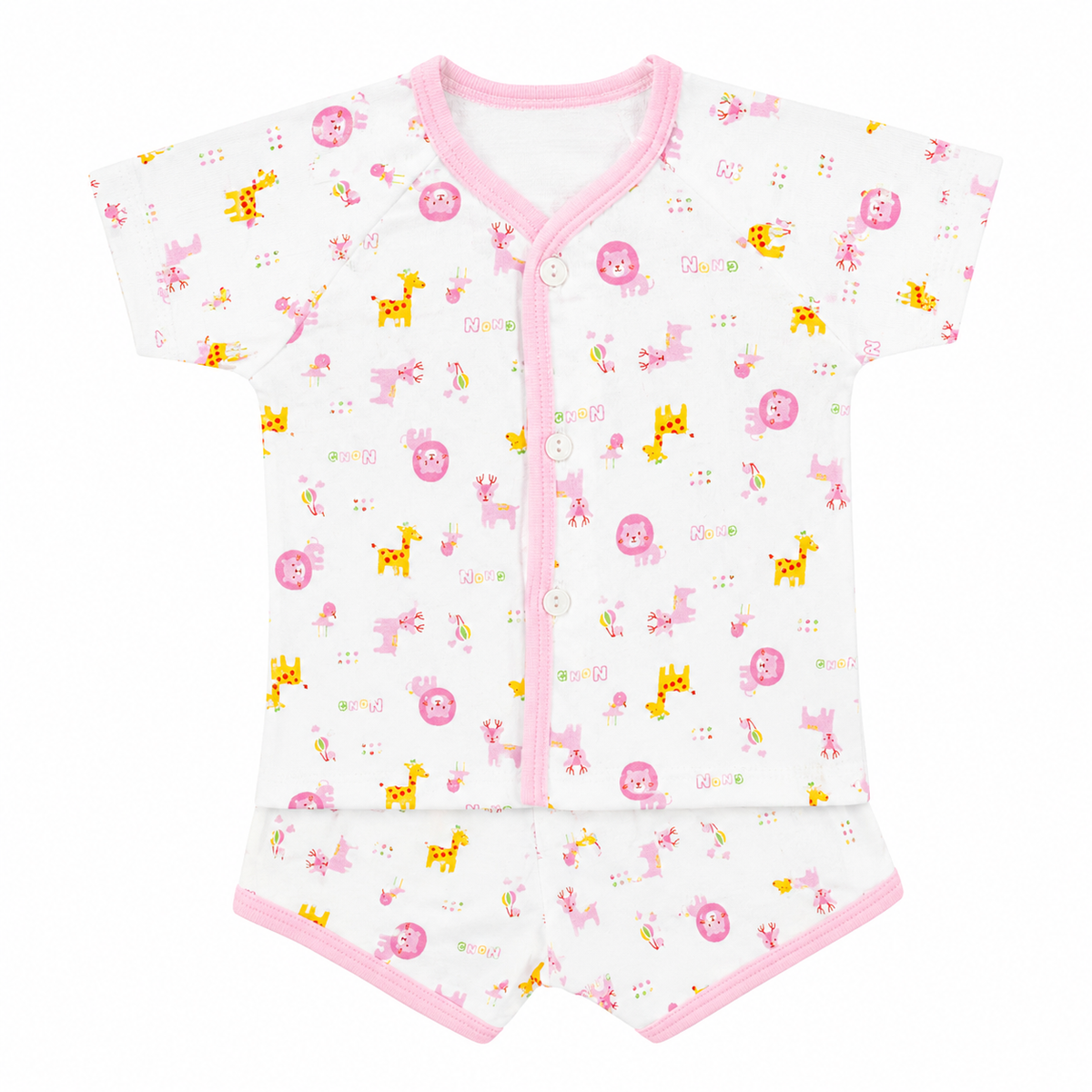 Premium Cotton Newborn Short Set – Soft & Breathable Baby Suit