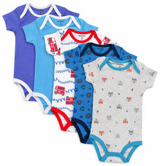 6-9 Month Half Sleeves 5PC Body suit Sets