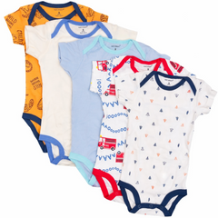 6-9 Month Half Sleeves 5PC Body suit Sets