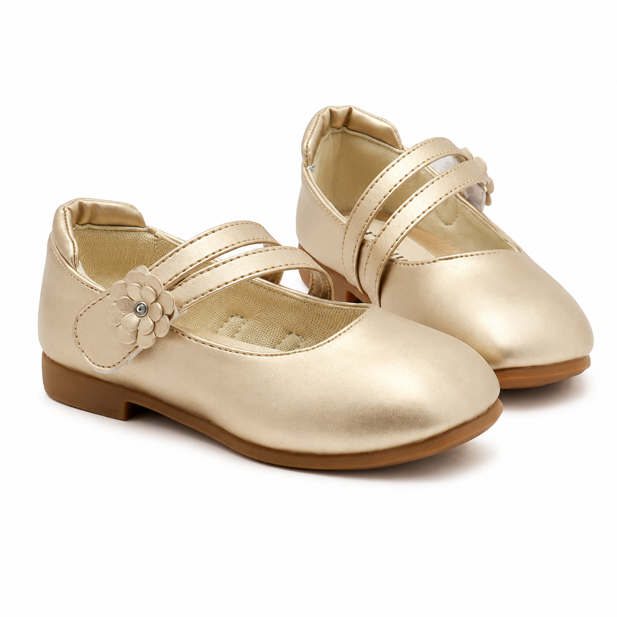 Golden Flower Pumps