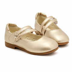 Golden Flower Pumps