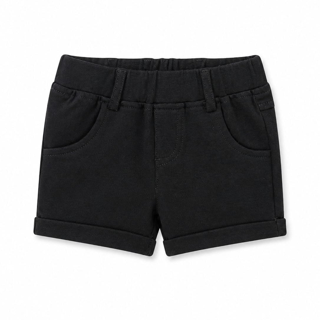 Infants baby Round Lastic Short - Black