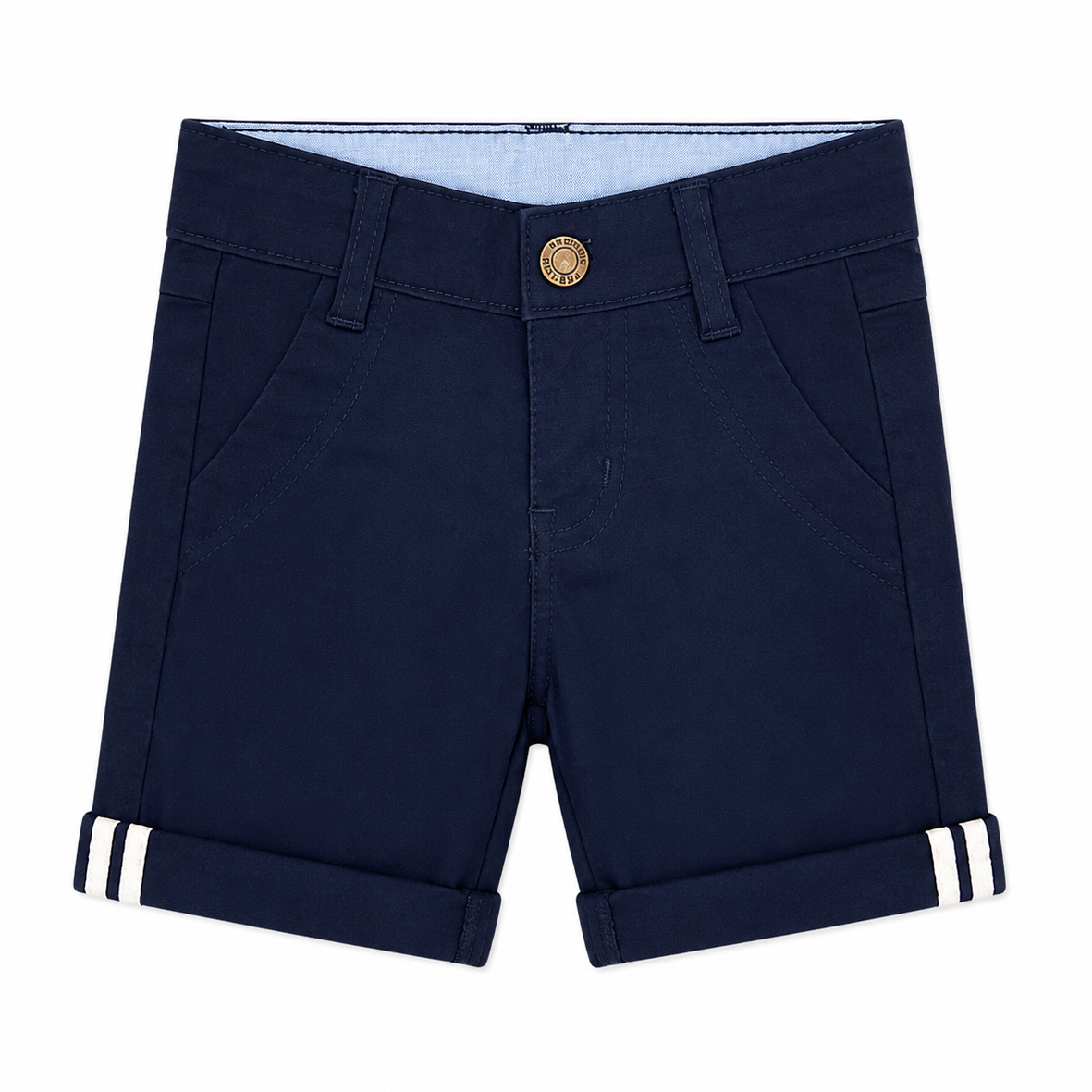 Baby Boy Blue Cotton Short - Blue