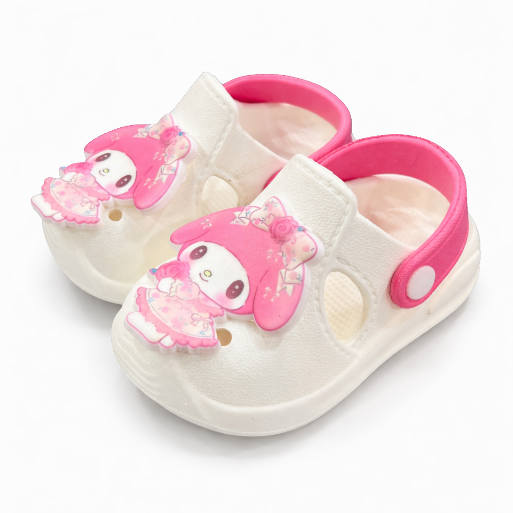 Baby Girl White Barbie Clogs