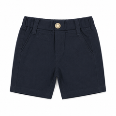 Baby Boy Round Lastic Short- Navy Blue