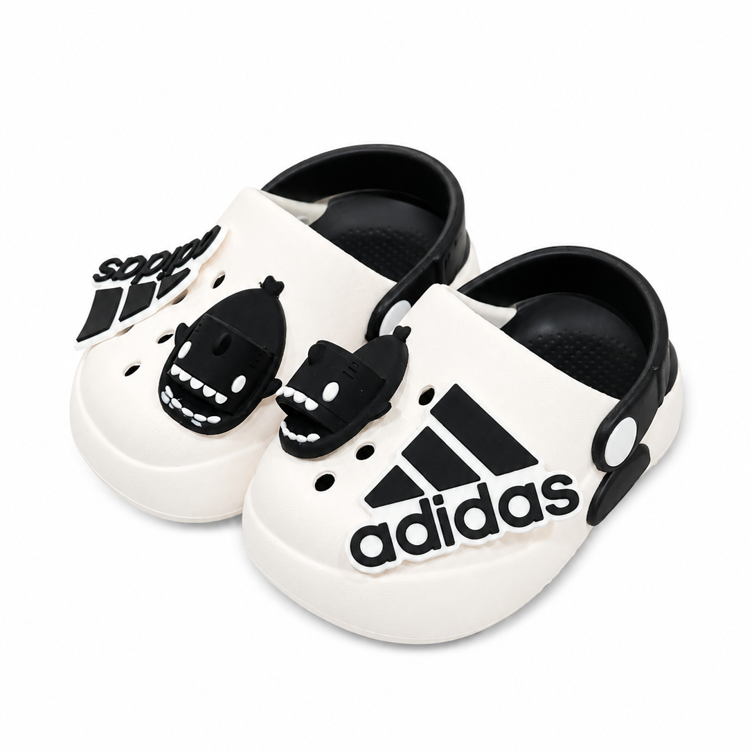 Baby Boy White Adidas Clogs