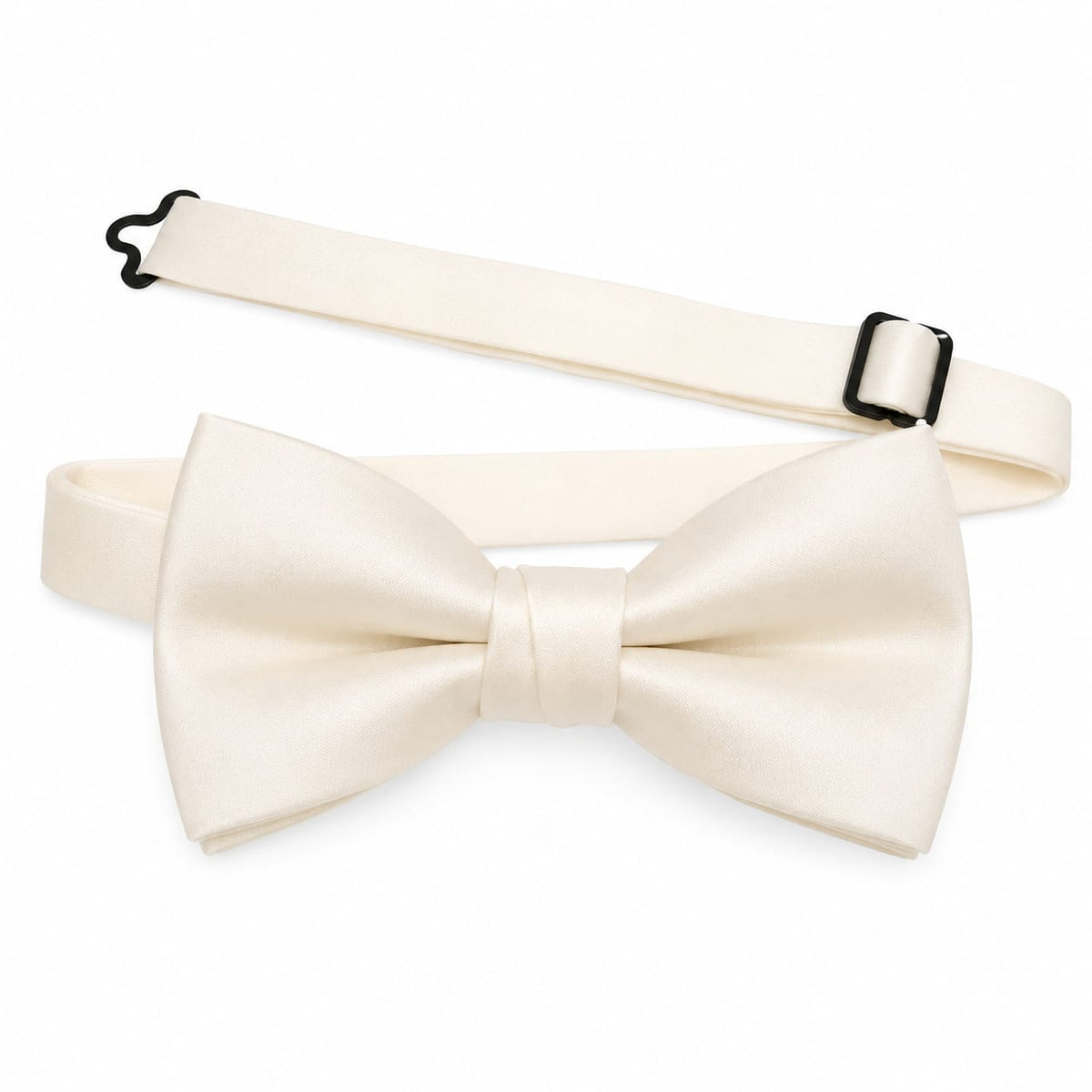 White Silk Bow Tie