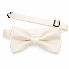 White Silk Bow Tie
