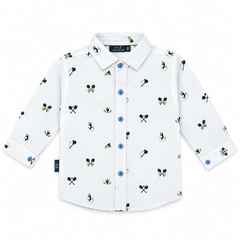 Baby Boys Full Sleeve Cotton Shirt – Front Open Button Shirt