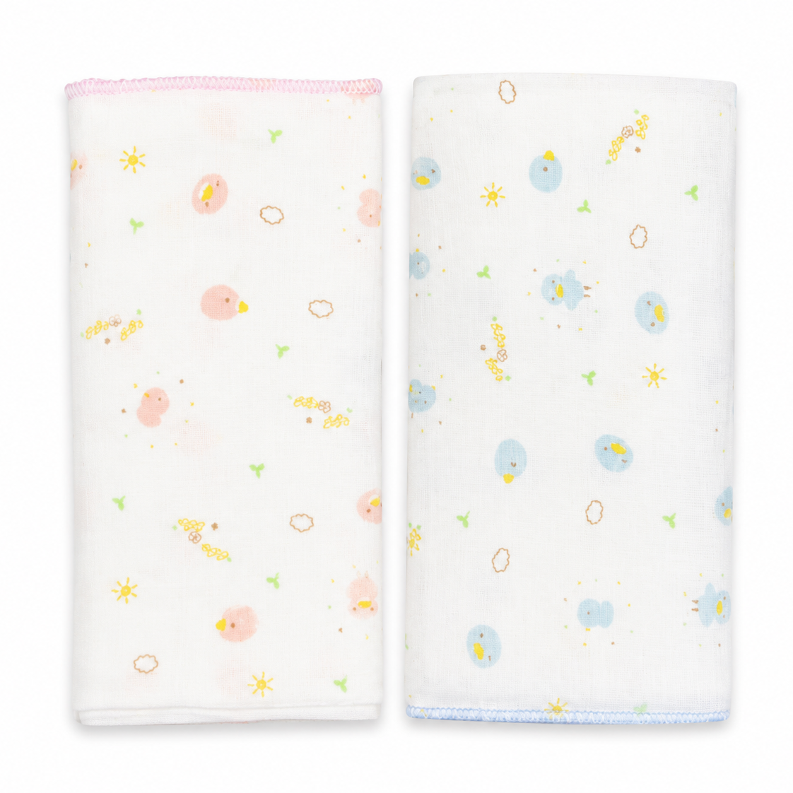 Infants Baby 2PC Muslin Face Cloth