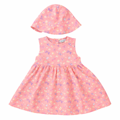Baby Girl Summer Cotton Frock with Butterfly Design