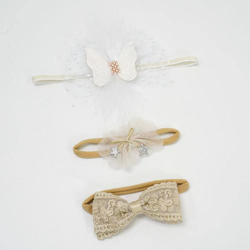 3PC Golden Headband Set