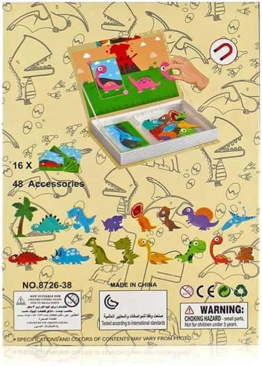 Synergy Toys Magnetic Dinosaur Book