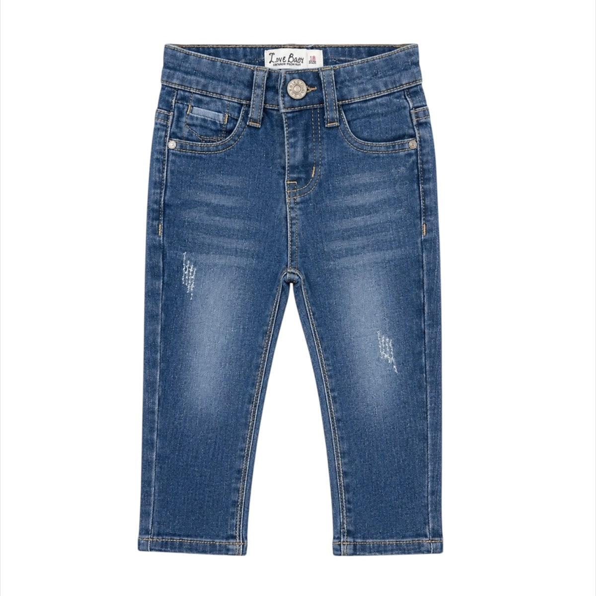 Baby Boy Adjustable Waist Denim Pant