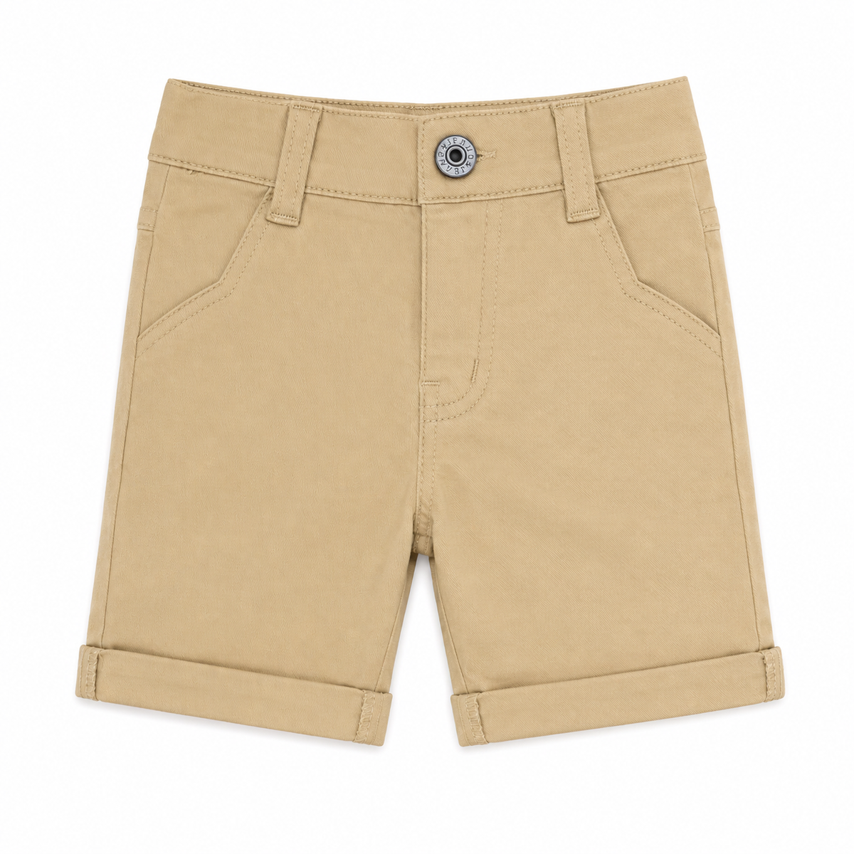 Baby Boy adjustable lastic Shorts - Khaki