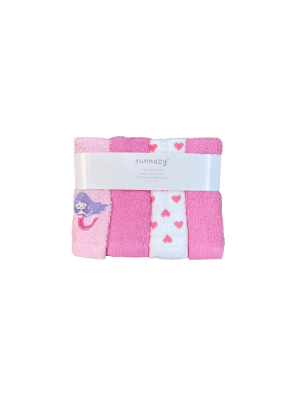 4 In 1 face Towel Pink