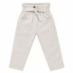 Baby Girl Khaki Cotton Ribs Pant