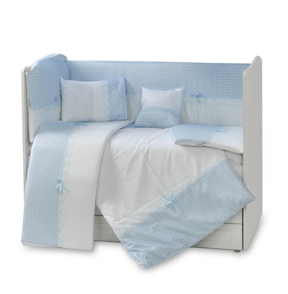 Cot Bedding Set – Blue