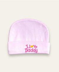 Baby Cap-I love Daddy Pink