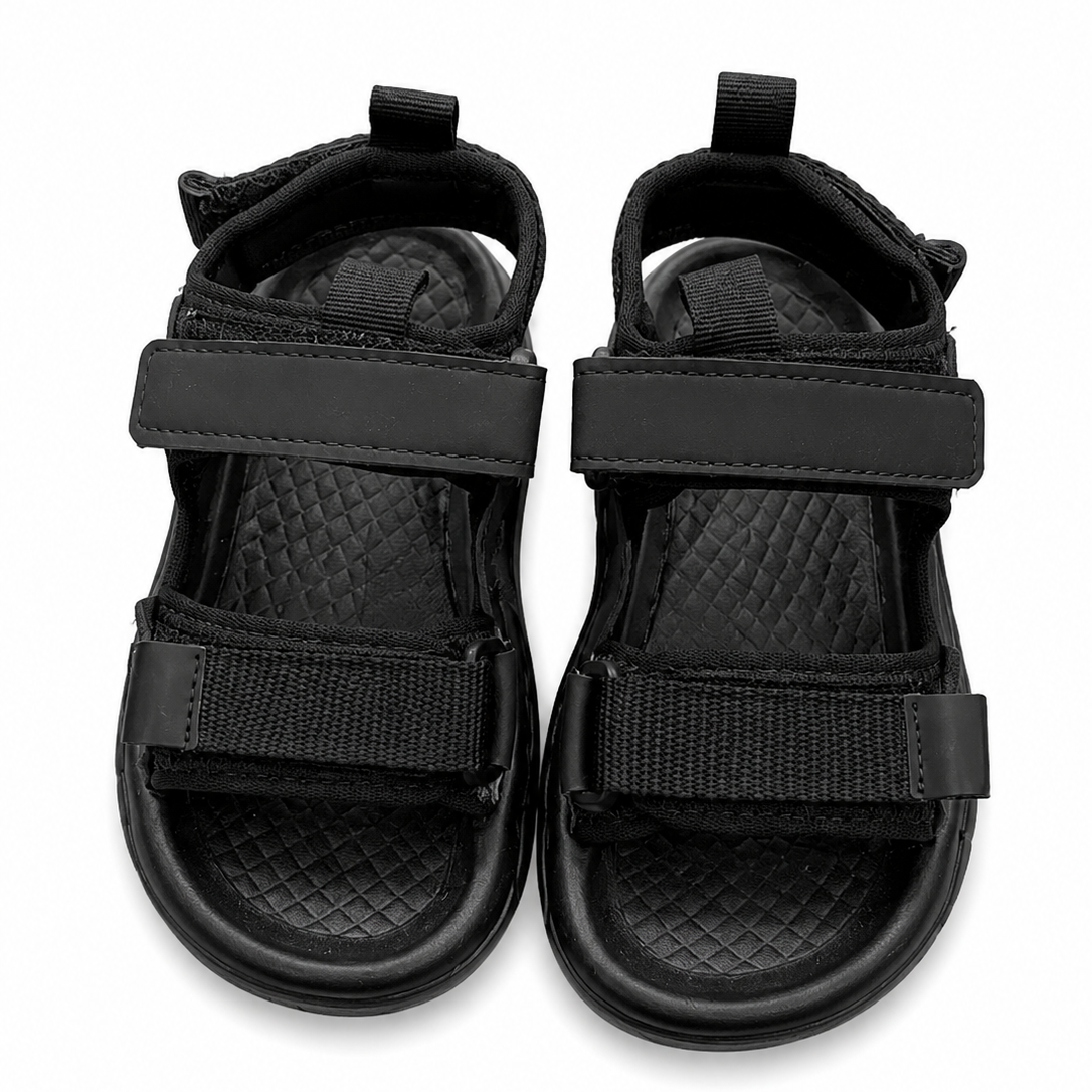 Baby Boy Black Strap Sandals