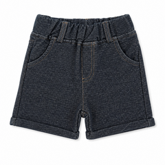 Infants Baby Round Lastic Jersey Shorts - Navy Blue