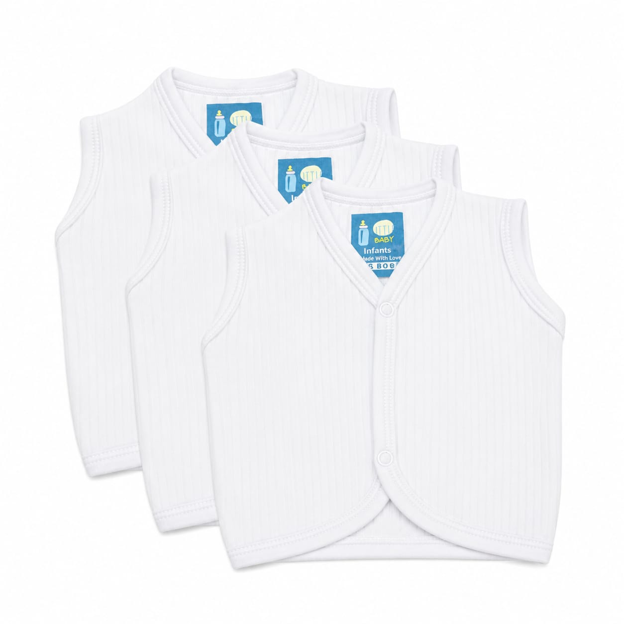 3PK Baby Fleece Vest