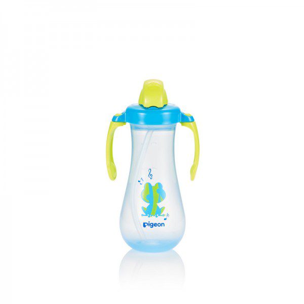 Tall Straw Bottle Blue