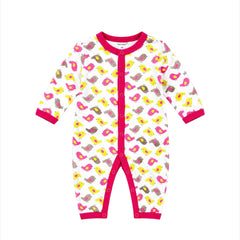 Infants Baby Girl Open Feet Romper
