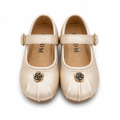 Baby Girl Golden Party Pumps Shoes