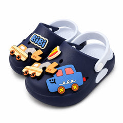 Baby Boy Blue Excavator Clogs