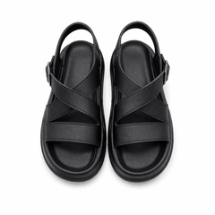 Baby Boy Black Strap Sandals – Soft Sole, Breathable & Anti-Slip