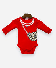 Red Full Sleeves Body Suit