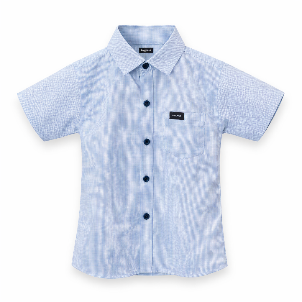 Half Sleeves Light Blue Shirt